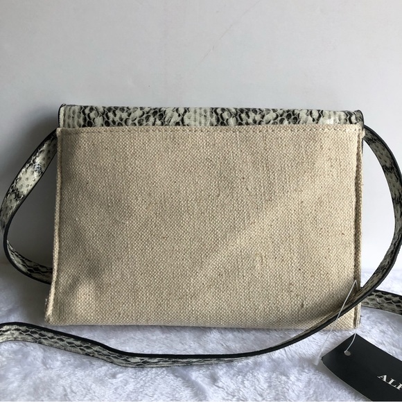 Alfani Mini Toggle Crossbody, Linen-snake, NWT - Picture 2 of 10